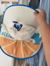 大帽檐儿童防晒帽夏季宝宝帽子遮阳帽男童女童渔夫帽太阳帽披肩帽 儿童披肩帽-字母A米色 实拍图