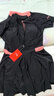 李宁（LI-NING）泳衣女士连体裙式游泳衣保守大码遮肚温泉泳装 0781 黑红 XXXL  实拍图