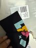 兰帕达（LAMEDA）透气反光骑行袜子公路车男女夏季运动袜子中筒夏天跑步袜子 炫彩logo款-黑色（拍四双自动减一双） 均码（男女通用） 实拍图