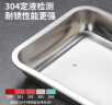 美厨（maxcook）304不锈钢盘子方盘 加深方盘长方形餐盘 烤鱼烧烤36cm MCFT2366 实拍图