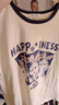 真维斯（JEANSWEST）t恤女夏季装新款纯棉短袖上衣服女装宽松撞色休闲慵懒风正肩半袖 米藏青 兔子三连拍 L 实拍图