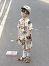 G.DUCKKIDS小黄鸭童装哪吒衣服男童套装夏季薄款帅气儿童汉服男孩古风两件套 图片色 120 建议5~6岁【110-120cm】cm 晒单实拍图