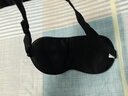 TA真丝眼罩桑蚕丝睡眠遮光透气男女士通用午睡觉舒适夏日冰凉感黑色 实拍图