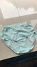 全棉时代女士内裤女纯棉抗菌高腰三角裤3条装 奶白+轻粉紫+浅碧蓝 165 实拍图