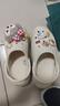 卡骆驰crocs贝拉洞洞鞋沙滩鞋包头女鞋厚底拖鞋|210062 冬日白 -11S(含智必星） 35 (210mm) 实拍图
