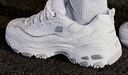 斯凯奇（Skechers）女鞋夏季厚底老爹鞋百搭透气熊猫鞋软底舒适外穿休闲运动鞋11959 实拍图