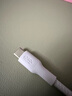 贝尔金（BELKIN）双Type-C数据线 240W快充 CtoC电源线 苹果电脑MacBook 480Mbps快传 2米编织款 白色 CAB025 实拍图