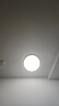 欧普（OPPLE）led吸顶灯具儿童房间现代简约圆形阳台卧室灯高显色三防一体快装 【铂玉II350黑24瓦】 实拍图