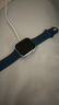 Apple/苹果 Watch Series 10 智能手表GPS款42毫米银色铝金属表壳丹宁色运动型表带S/M MX1J3CH/B 实拍图