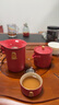 瓷之艺恒黑陶茶壶功夫茶具礼盒陶瓷套装鎏纯银茶具套装节日送礼结婚婚庆 锦绣山河10头-朱砂釉R3b 礼盒装 实拍图