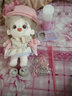 丸子仔棉花娃娃栗粒sp版20cm有骨架毛绒公仔女娃送同学女生节日礼物玩偶 栗粒sp+发型+乖乖兔粉套装 20cm有骨架 实拍图