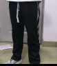 顶峰保罗（Dingfengbaoluo）裤子男士垂感直筒休闲长裤宽松春夏季阔腿运动2356黑色L 实拍图
