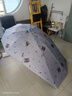 馗龙电动电瓶车雨棚蓬新款可折叠拆卸防晒专用挡雨遮阳伞摩托车防雨棚 加长黑胶 灰色猫咪 单伞 实拍图