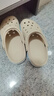 卡骆驰crocs洞洞鞋贝雅卡骆班轻便耐磨一脚蹬休闲鞋|205089 冬日白/彩色-1LI 37 /38(230mm) 实拍图