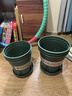九千谷花盆加仑盆 园艺种植家用塑料花盆兰花盆带托盘24*24cm3个装5082 实拍图