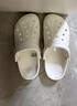 crocs卡骆驰洞洞鞋贝雅男鞋女鞋轻便耐磨一脚蹬拖鞋休闲鞋|10126 白-100 37 /38(230mm) 实拍图