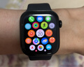 Apple/苹果 Watch Series 10 智能手表GPS款42毫米亮黑色铝金属表壳黑色运动型表带S/M MX1M3CH/B 实拍图