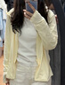 骆驼（CAMEL）冰感速干原纱防晒衣服女防紫外线薄外套 J25BA9L3017 淡月黄 M 实拍图