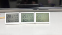 得力（deli）室内温湿度表 LCD\电子温湿度计老人儿童礼物生日礼品带闹钟功能 婴儿房办公用品 白色LE502-WH 实拍图