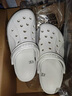 crocs卡骆驰洞洞鞋贝雅卡骆班轻便耐磨一脚蹬休闲鞋|205089 白/深蓝-126 39 (240mm) 实拍图
