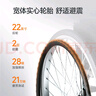 鱼跃 (yuwell)轮椅车H062折叠老人轻便免充气铝合金旅行手推代步车 实拍图
