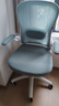 卡弗特人体工学椅电脑椅家用学习椅舒适久坐办公座椅升降转椅书桌椅子  豪华款-白框蓝/旋转扶手-无头枕 实拍图