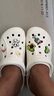 卡骆驰crocs洞洞鞋贝雅男鞋女鞋轻便耐磨一脚蹬拖鞋休闲鞋|10126 白-100 41 /42(260mm) 实拍图