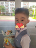 萝卜呗呗（LUOBOBEIBEI）男童西装夏季短袖儿童马甲套装六一儿童节演出服 灰蓝四件套 130  实拍图