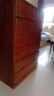 鲁菏鑫森斗柜 实木斗柜现代简约卧室客厅抽屉式收纳柜子储物柜 板栗色高七斗【经典款】 实拍图