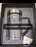 希诺双层玻璃杯男家用商务办公水杯带手柄泡茶杯子XN-9321 435mL 实拍图