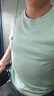 杰克·琼斯（JACK&JONES）25年男装T恤男夏季T恤舒适男士短袖凉感多色上衣纯色水洗不易走形 A16粉绿色 M 实拍图