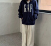 Gap男女装印花字母logo抓绒连帽卫衣休闲660128外套 海军蓝 175/96A(L) 亚洲尺码 实拍图