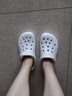 卡骆驰（crocs）洞洞鞋男鞋女鞋 25夏季新款贝雅拖鞋轻便透气情侣鞋沙滩鞋凉鞋 贝雅卡骆班-白色/热推款 37 -38 /M5W7/230mm 实拍图