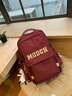 viney新款书包大学生高中初中生双肩包女时尚大容量外出旅行休闲背包 【红色】+小鸭挂件 高颜值简约户外出游学生电脑包 实拍图