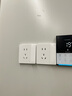 德力西（DELIXI） 开关插座面板CD827S瓷感白色五孔无框大板86型一开墙壁usb插座 一开双控开关 实拍图