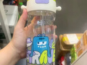 babycare双饮口儿童吸管杯运动水杯男女生学生杯子直饮幼儿园水壶儿童水杯 运动水杯】Tritan 600ml 拉文迪青 实拍图