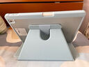 智思慧适用2025款Apple iPadpro13英寸M5/M4保护套 苹果平板旋转横竖支撑透明壳带笔槽硅胶全包皮套 蓝色 实拍图
