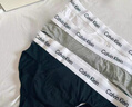 Calvin Klein内衣女士三条装经典提花腰边ck舒适棉质微弹性感比基尼三角内裤女 MPI-太空黑/椰青灰/月光白 3条 M 尺码偏大，建议拍小一码 实拍图