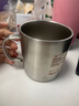 无印良品（MUJI）不锈钢双层马克杯 大容量男女办公学生水杯茶杯咖啡杯 银色380ml 实拍图