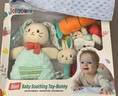 jollybaby新生婴儿玩具手摇铃牙胶玩偶兔子安抚巾礼盒套装 儿童满月礼物 实拍图