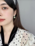 佐兰伊 ZORAINEY 新中式和田玉纯银耳坠翡翠耳饰女耳钉2025年情人节生日礼物 金青玉耳坠 实拍图