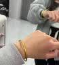 中国黄金（CHINA GOLD）无孔古法素圈黄金手镯足金素圈镯子结婚七夕情人节礼物送女友妈妈 【古法无孔】圈号58 约5.1g 实拍图