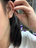 老银匠足银耳钉养耳洞银耳骨女士睡觉免摘小豆豆银耳饰简约银针耳钉 足银 3mm（二对装）含证书 实拍图