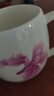 后海杯子陶瓷杯女马克杯带盖带勺子家用喝水杯骨瓷早餐杯咖啡杯少女心 胖胖杯-丝水柔情400ML【可微波】 实拍图