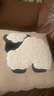 LIVING INC牧场 可爱卡通毛绒抱枕儿童卧室床上靠垫客厅沙发靠枕羊毛简约 罗曼诺夫羊 45x45cm 不含芯枕套 实拍图