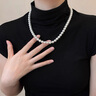 伊灿正圆施家仿珍珠项链女轻奢小众高级感锁骨链2025新款爆款气质颈链 正圆施家大珍珠项链10mm主图款 实拍图