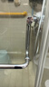 惠固达 加厚304不锈钢浴室玻璃门拉手L形长短三孔 淋浴房卫生间门把手 （225*425孔距）亮光 25圆管L形 实拍图
