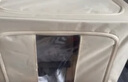 登比布艺收纳箱衣服棉被整理箱玩具衣物储物箱百纳箱 米色100L2只装 实拍图