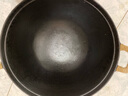 臻三环手工铸铁炒锅无涂层不易粘双耳煮锅炒菜锅厨房好物 厚底薄边 厚底薄边 34cm 实拍图