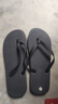 夏季潮流人字拖防滑外穿休闲男士沙滩耐磨泰国拖鞋大款象韩版防臭 黑色 42-43 实拍图